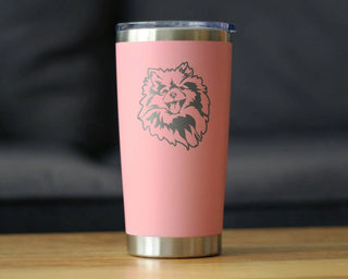 Pomeranian Face Insulated Travel Tumbler - Pomeranians Gifts