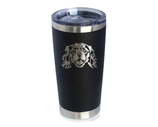 King Charles Spaniel Face Insulated Travel Tumbler -  Gifts