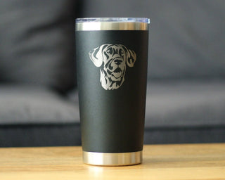 Great Dane Face Insulated Travel Tumbler - Great Dane Gifts