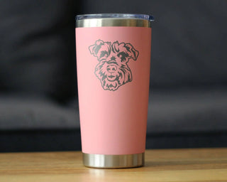 Schnauzer Face Insulated Travel Tumbler - Dog Gifts