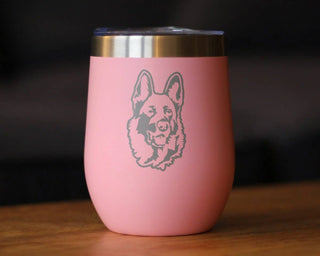 German Shepherd Insulated Wine Tumbler - Dog Gifts