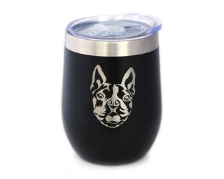 Boston Terrier Insulated Wine Tumbler - Dog Gifts