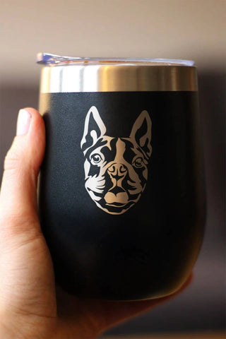 Boston Terrier Insulated Wine Tumbler - Dog Gifts