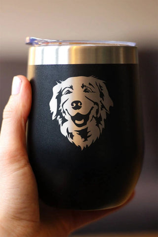 Golden Retriever Insulated Wine Tumbler - Dog Gifts