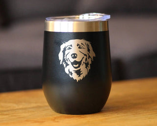 Golden Retriever Insulated Wine Tumbler - Dog Gifts