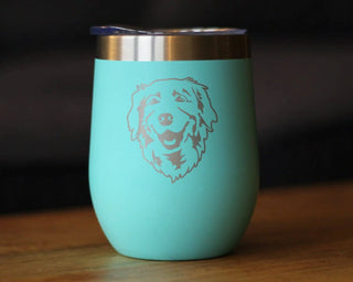 Golden Retriever Insulated Wine Tumbler - Dog Gifts