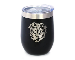 Australian Shepherd Insulated Wine Tumbler - Dog Gifts