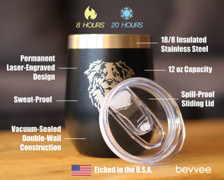 Australian Shepherd Insulated Wine Tumbler - Dog Gifts
