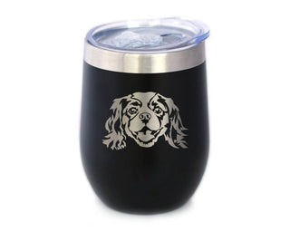 King Charles Spaniel Insulated Wine Tumbler - Dog Gifts