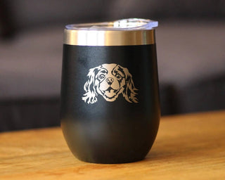 King Charles Spaniel Insulated Wine Tumbler - Dog Gifts