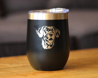 Great Dane Face Insulated Wine Tumbler - Great Dane Gifts