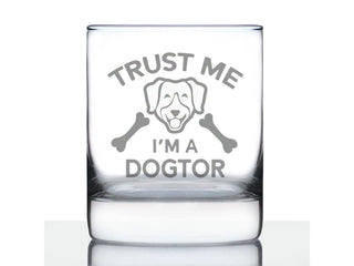 Dogtor Whiskey Rocks Glass - Veterinarians Gifts and Decor