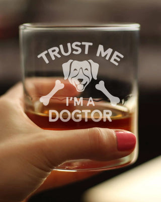 Dogtor Whiskey Rocks Glass - Veterinarians Gifts and Decor