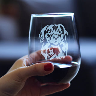 Golden Retriever Face Stemless Wine Glass - Dog Gifts