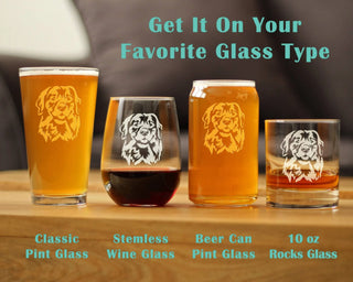 Golden Retriever Face Stemless Wine Glass - Dog Gifts