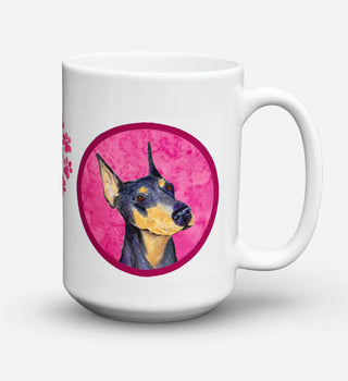 Multi Themed Dog Breed Coffee Mug 15 oz