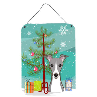 Christmas Tree and Dog Art Wall or Door Hanging Prints