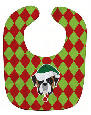 Christmas Dog Breed Baby Bib