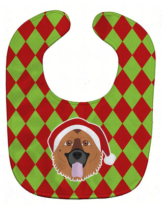 Christmas Dog Breed Baby Bib
