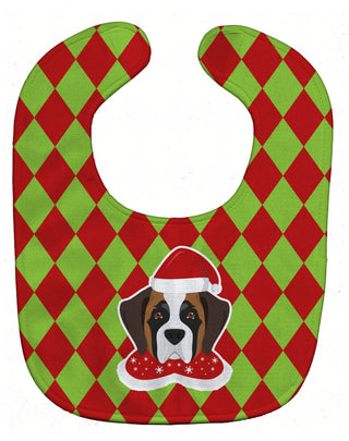Christmas Dog Breed Baby Bib