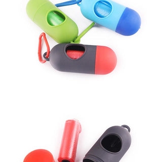 Portable Pet Waste Bag Dispenser With Trash Box-3