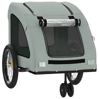 vidaXL Pet Bike Trailer Dog Bicycle Cargo Stroller Oxford Fabric and Iron-3