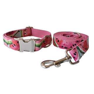 Nature-Inspired Floral Dog Collar And Leash Set-4