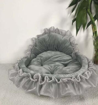 Cozy Haven Lace Pet Bed-7