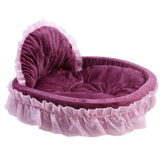 Cozy Haven Lace Pet Bed-2
