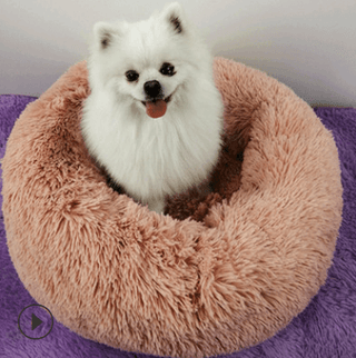 Luxury Retreat Plush Round Pet Bed - The Ultimate Haven For Small Dogs And Cats-3